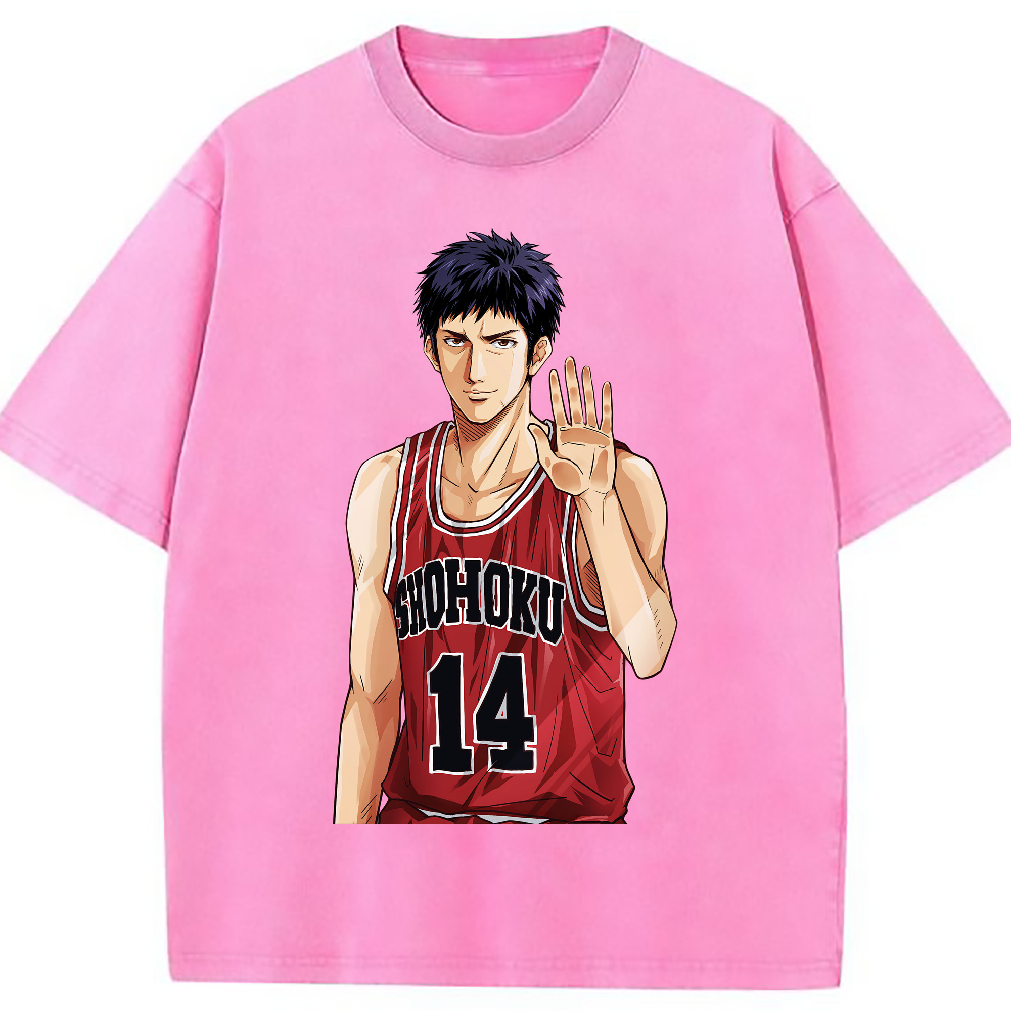 （画像用） SLAM DUNK／スラムダンク 綿100% ヴィンテージ風 半袖Tシャツ（フロントプリント）